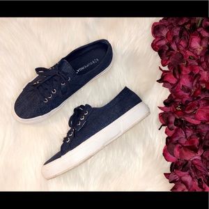SUPERGA Denim Tie Sneakers